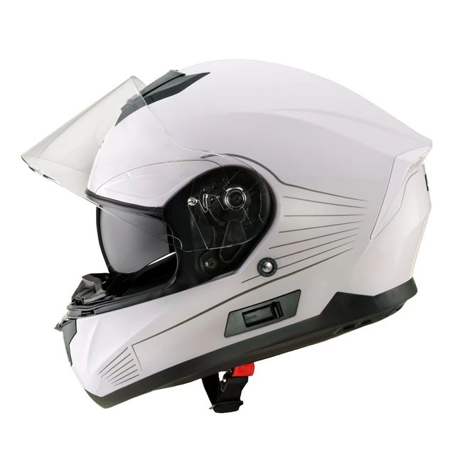 Мото каска W-TEC Yorkroad Solid - White Grey Glossy