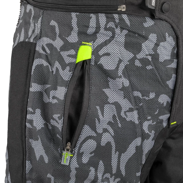 Мъжки летен мото панталон W-TEC Toregate - Black-Grey Digi-Camo