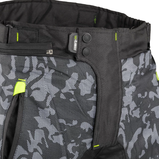 Мъжки летен мото панталон W-TEC Toregate - Black-Grey Digi-Camo