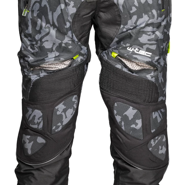 Мъжки летен мото панталон W-TEC Toregate - Black-Grey Digi-Camo