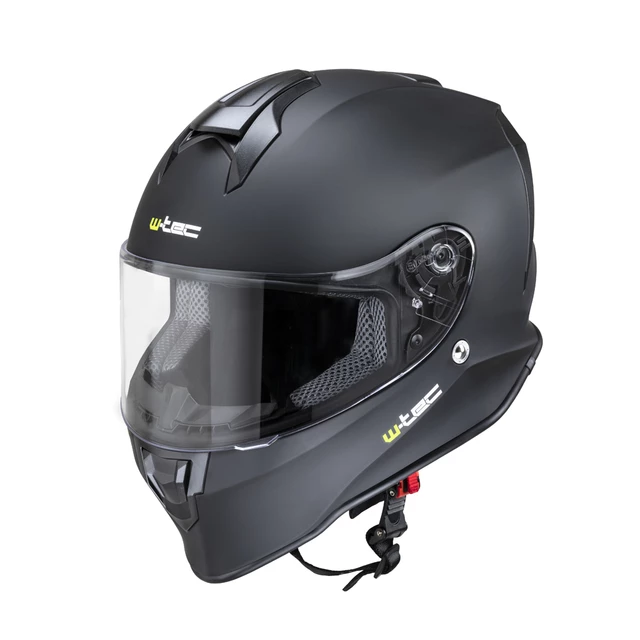 Мото каска W-TEC Integra Solid - матово черно - матово черно