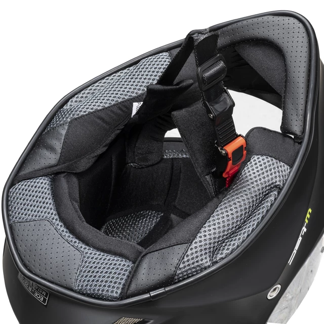 Мото каска W-TEC Integra Solid - матово черно