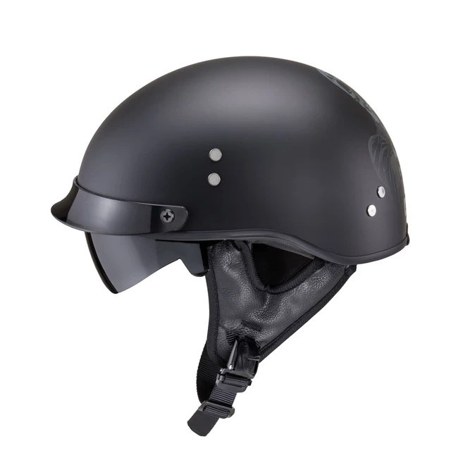 Мото каска W-TEC Black Heart Rednut - Gun Blazin/Matt Black