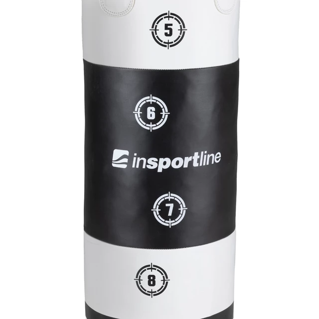 Боксов чувал inSPORTline Robkin 90x35 см - черен-бял