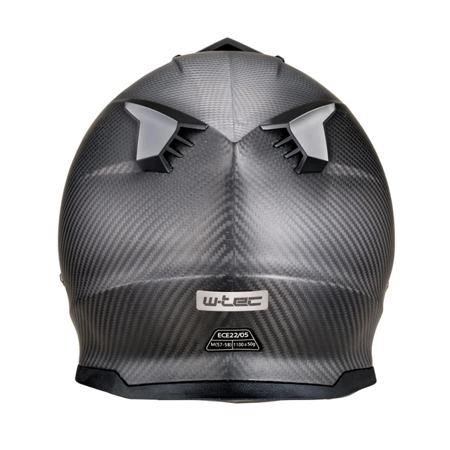Мото каска  W-TEC Crosscomp - karbon mat