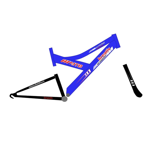 Junior bike DHS Kreativ 2441 - черен и син
