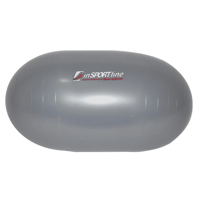 Гимнастическа овална топка  inSPORTline 1000 g - сиво