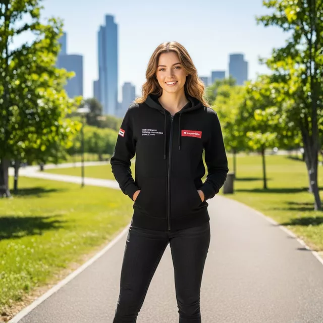 Суитшърт inSPORTline Signature - черен