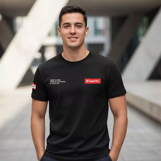 Тениска inSPORTline Signature - черен - черен