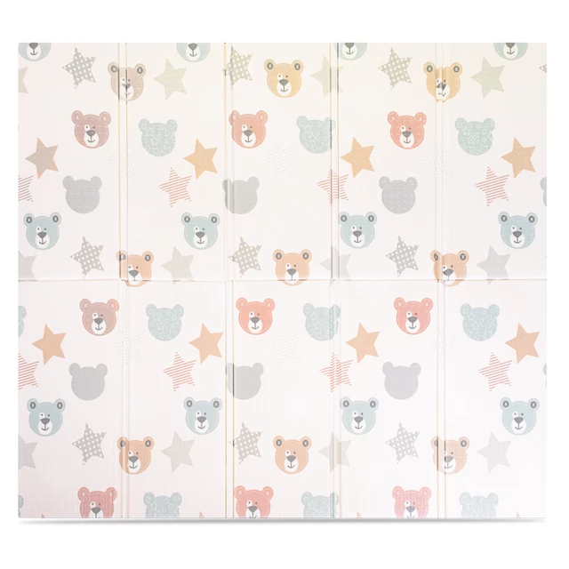 Сгъваема детска подложка inSPORTline Michlino 180x200x1,2 см - Město/Velryby