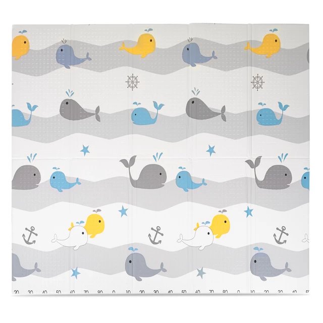 Сгъваема детска подложка inSPORTline Michlino 150x180x1,2 см - Zvířátka abc/Zvířatka louka