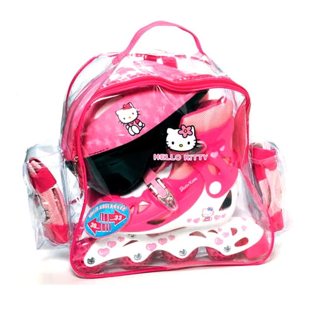 Комплект ролери, каска и протектори Hello Kitty