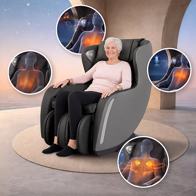 Масажен стол inSPORTline Fidardo - черен-сив