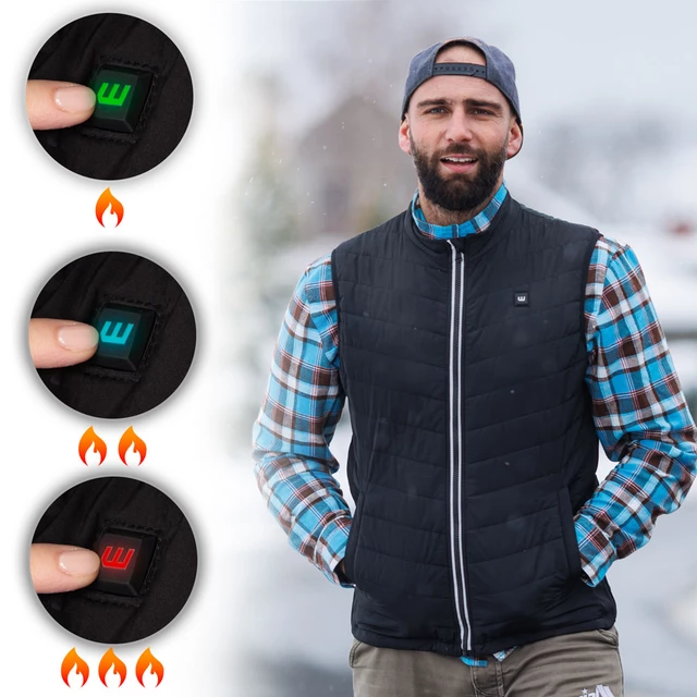Мъжка грейка с подгряване W-TEC HEATstem - черен