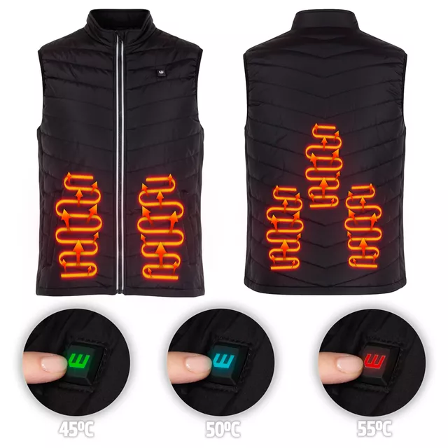 Мъжка грейка с подгряване W-TEC HEATstem - черен