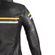 Дамско кожено мото яке W-TEC Stripe Lady - черен