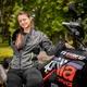 Дамско лятно мото яке W-TEC Jelsa - Сив-Жълт - šedá-fluo