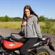 Дамско мото яке Softshell W-TEC Algenia - сиво