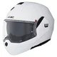 Модуларна каска W-TEC Sabron P/J - перлено бяло