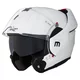 Модуларна каска W-TEC Sabron P/J - перлено бяло