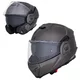 Отваряема мото каска W-TEC Zoroz P/J - Metallic Grey - Metallic Grey