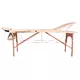 Масажна маса inSPORTline Japane 3-pieces wooden - бяло-оранж