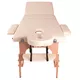 Масажна маса inSPORTline Japane 3-pieces wooden - бяло-оранж