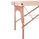 Масажна маса inSPORTline Japane 3-pieces wooden - бяло-оранж