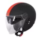 Каска за скутер W-TEC Vernante - лъскаво черно - Black Matt-Corsa Red