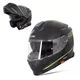 Мото каска W-TEC Venero - Glossy Black-Neon Yellow - Glossy Black-Neon Yellow