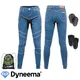 Дамски мото дънки W-TEC Dynetis Lady - син - син