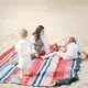Одеало за пикник inSPORTline Livetino 300x200 cм - calm ocean
