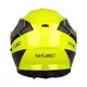 Мото каска W-TEC Banelmeda - šedo-černo-fluo žlutá