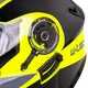 Мото каска W-TEC Banelmeda - šedo-černo-fluo žlutá