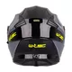 Мото каска W-TEC Banelmeda - šedo-černo-fluo žlutá