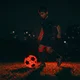 Светеща футболна топка inSPORTline Lumikick размер 5