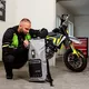Мъжко мото яке W-TEC Aircross - черно-златисто