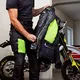 Мъжко мото яке W-TEC Aircross - черно-златисто