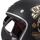 Мото каска W-TEC Kustom Black Heart - Ride Culture, матово черно