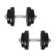 Kомплект дъмбели и лост с цимент inSPORTline BS08 3-50 kg