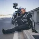 Мото дънки W-TEC Pawted - тъмносин