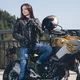 Дамски кожени мото ръкавици W-TEC Perchta - черен