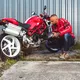 Мъжко мото яке W-TEC Patriot Червено - червен
