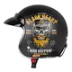 Мото каска W-TEC Kustom Black Heart - Ride Culture, матово черно