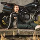Дамски мото дънки W-TEC Bolftyna - син-черен