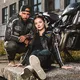 Дамско кожено мото яке W-TEC Sheawen Lady - черен