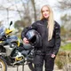 Дамски мото панталон W-TEC Propant Lady - черно-розов