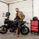 Мъжки мото дънки W-TEC Aredator EVO - черен