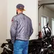 Мъжко кожено мото яке W-TEC Sheawen Waxed Grey - сиво