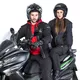 Мото яке softshell W-TEC Langon NF-2753 - черен цвят каки зелено